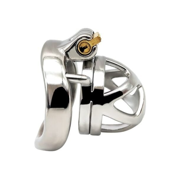 Jaula de Castidad Masculina Enigma - Acero Inoxidable Premium