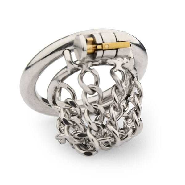 Jaula de Castidad Masculina ChainCuff - Acero inoxidable Penis Restraints - Image 2
