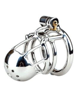 Male Chastity Cage ElysiumLock 3/4 view