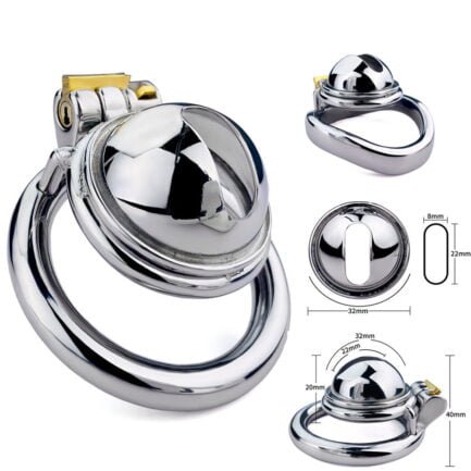 Male Chastity Cage flat ring