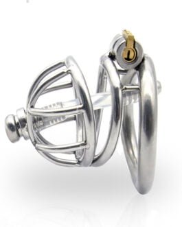 Male Chastity Cage SteelGuard side view