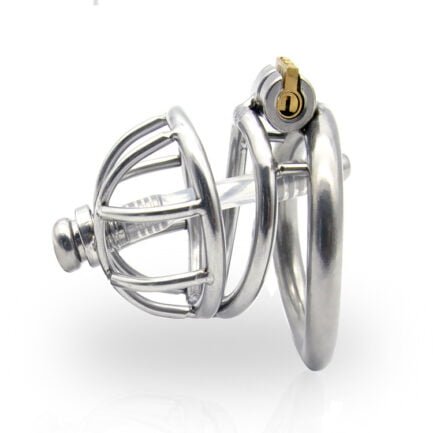 Male Chastity Cage SteelGuard side view